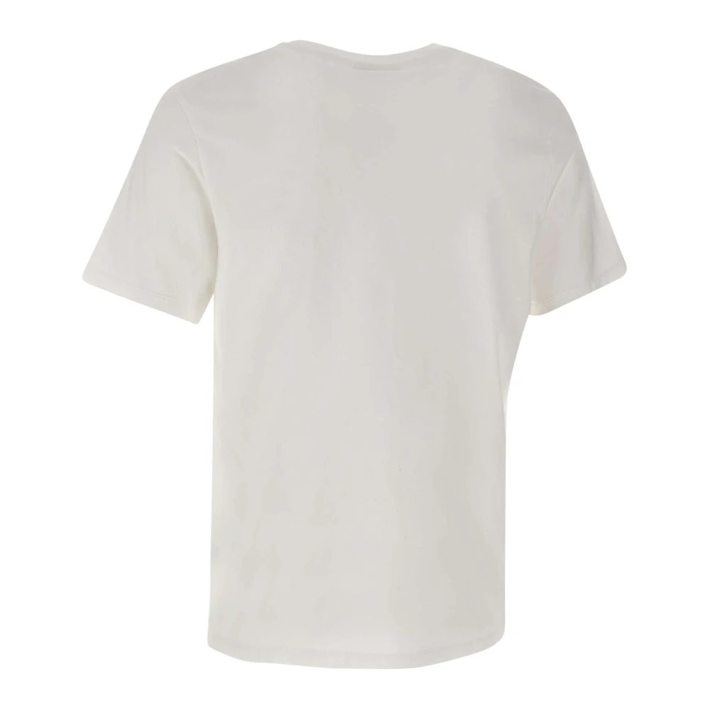 Maison Kitsuné Witte Fox Logo T-shirt White Heren