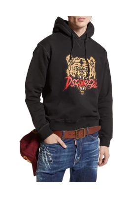 Cool Fit Bear Print Hoodie