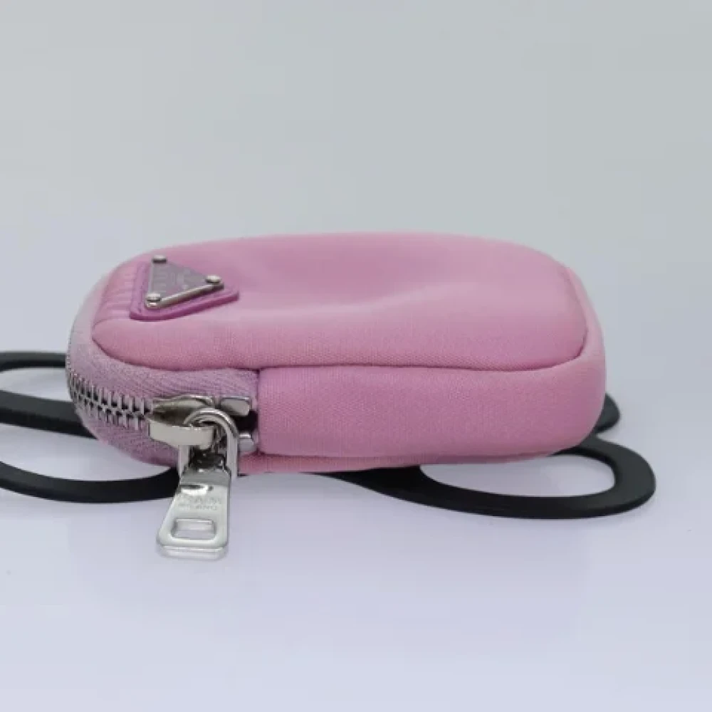 Prada Vintage Pre-owned Nylon pouches Pink Dames