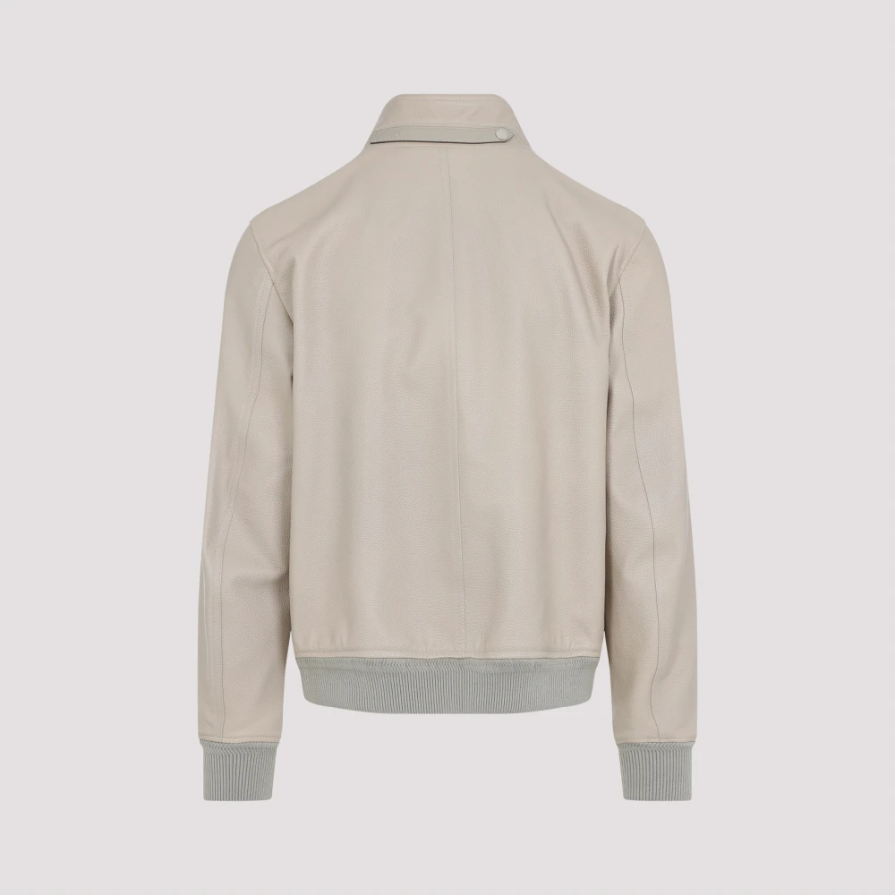 Tom Ford Luxe leren jas in neutrale tinten Beige Heren