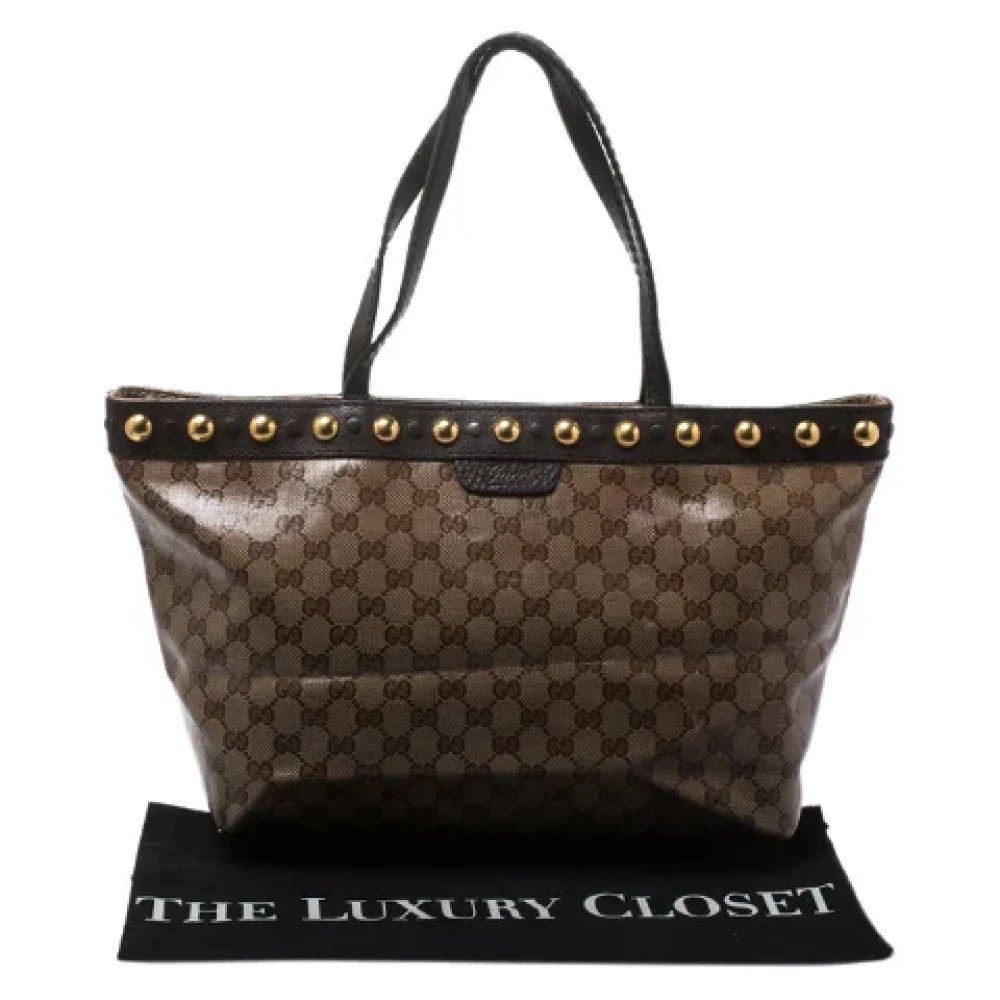 Gucci Vintage Pre-owned Leather totes Beige Dames