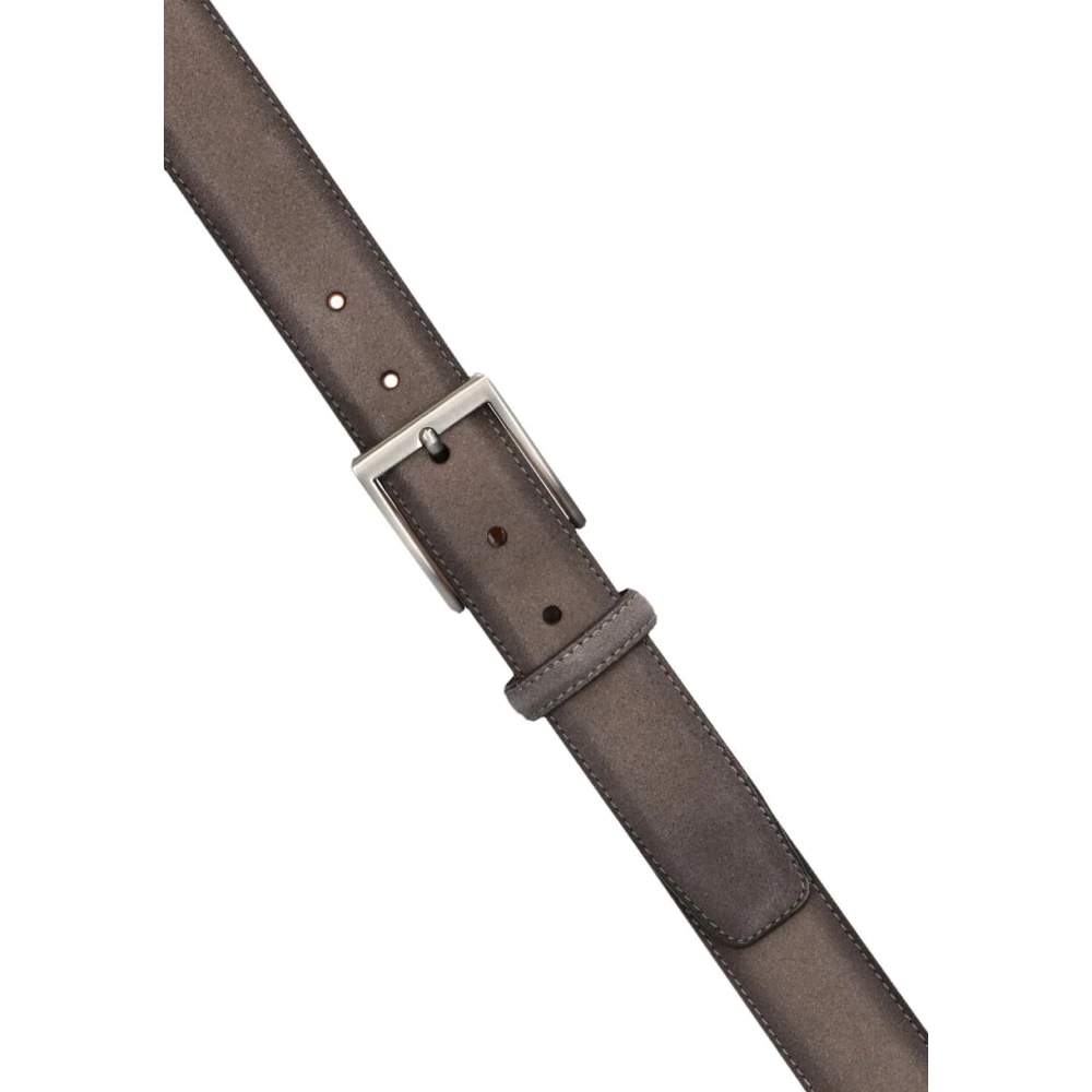 Magnanni Bruine leren riem voor heren Gray Heren