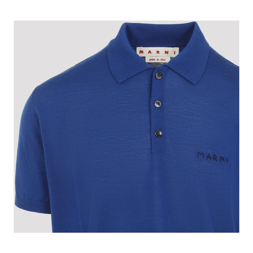 Marni Blauwe T-shirts & Polos voor mannen Blue Heren