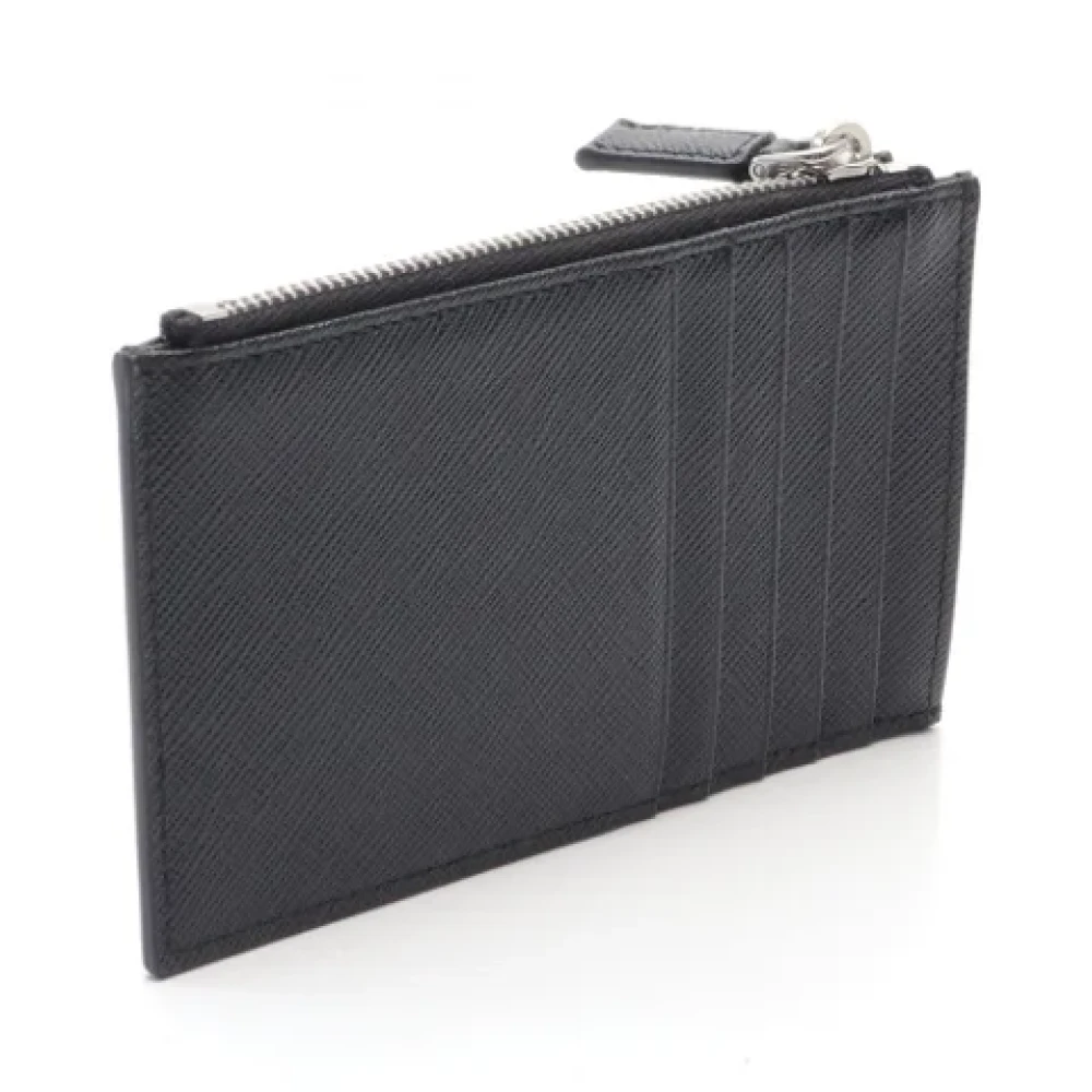 Prada Vintage Pre-owned Leather wallets Black Dames