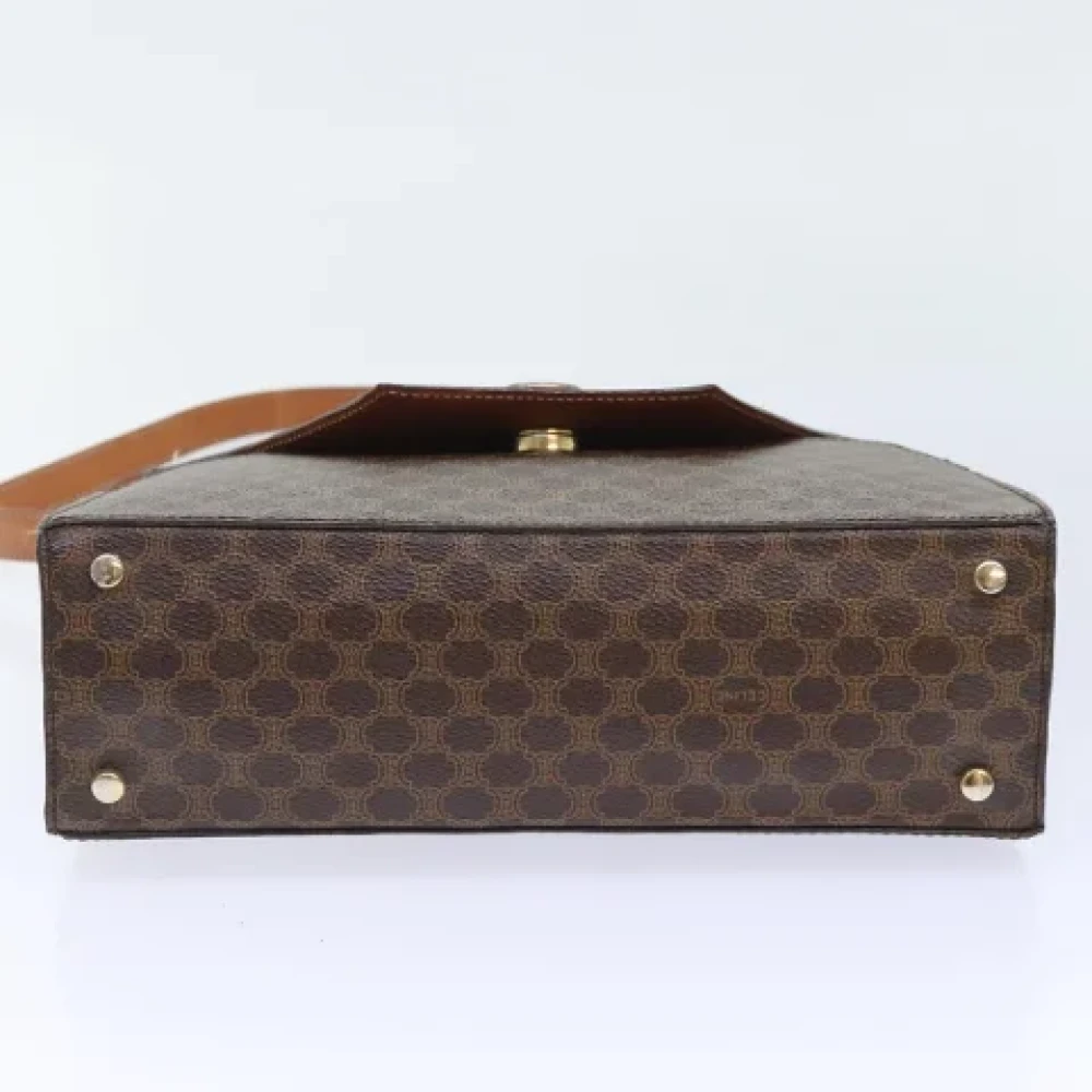 Celine Vintage Pre-owned Canvas shoulder-bags Brown Dames