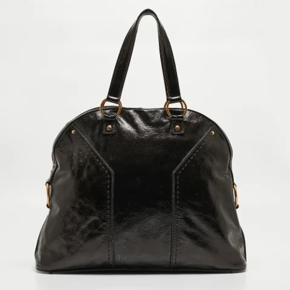 Yves Saint Laurent Vintage Pre-owned Leather handbags Brown Dames