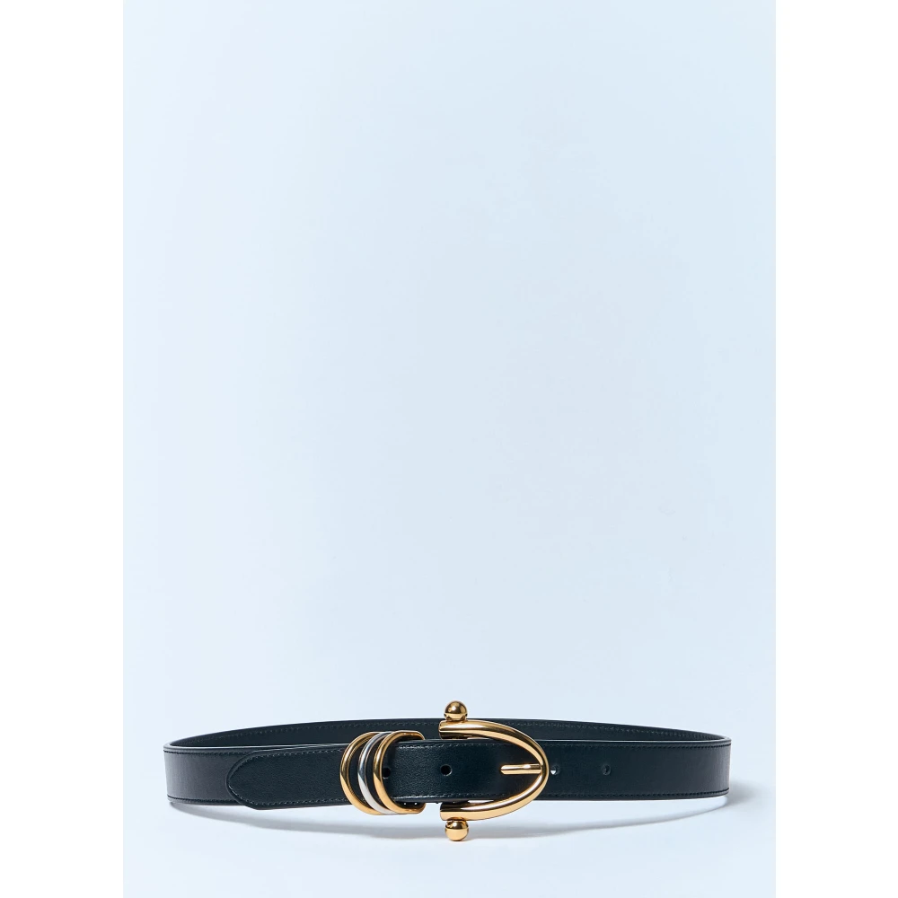 Chloé Leren armbandriem met gouden hardware Black Dames