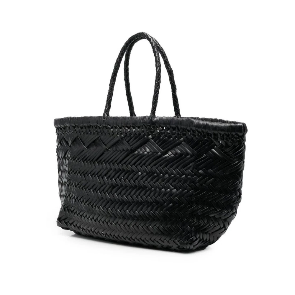 Dragon Diffusion Geweven leren tas Black Dames