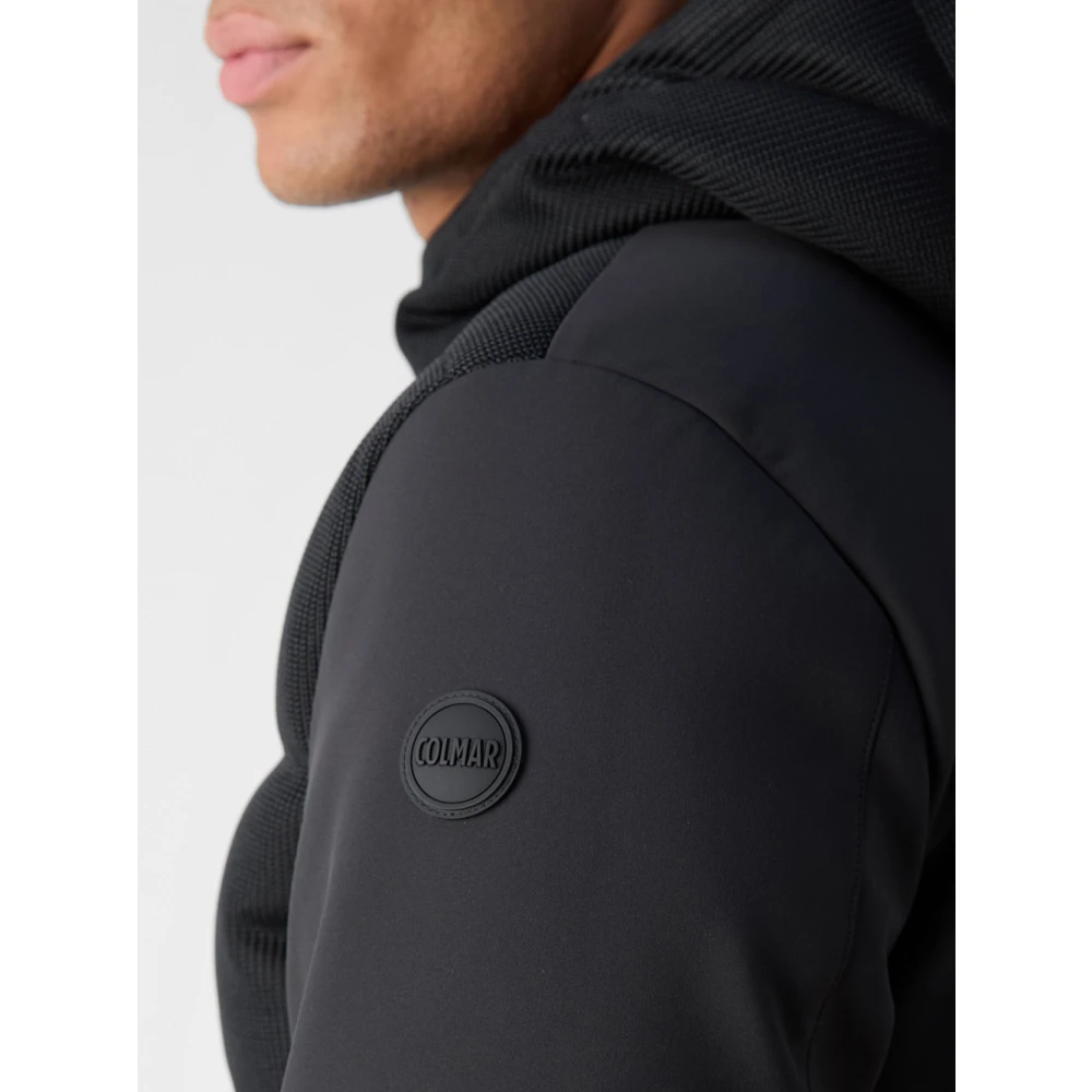 Colmar Zwarte gewatteerde jas met capuchon Black Heren