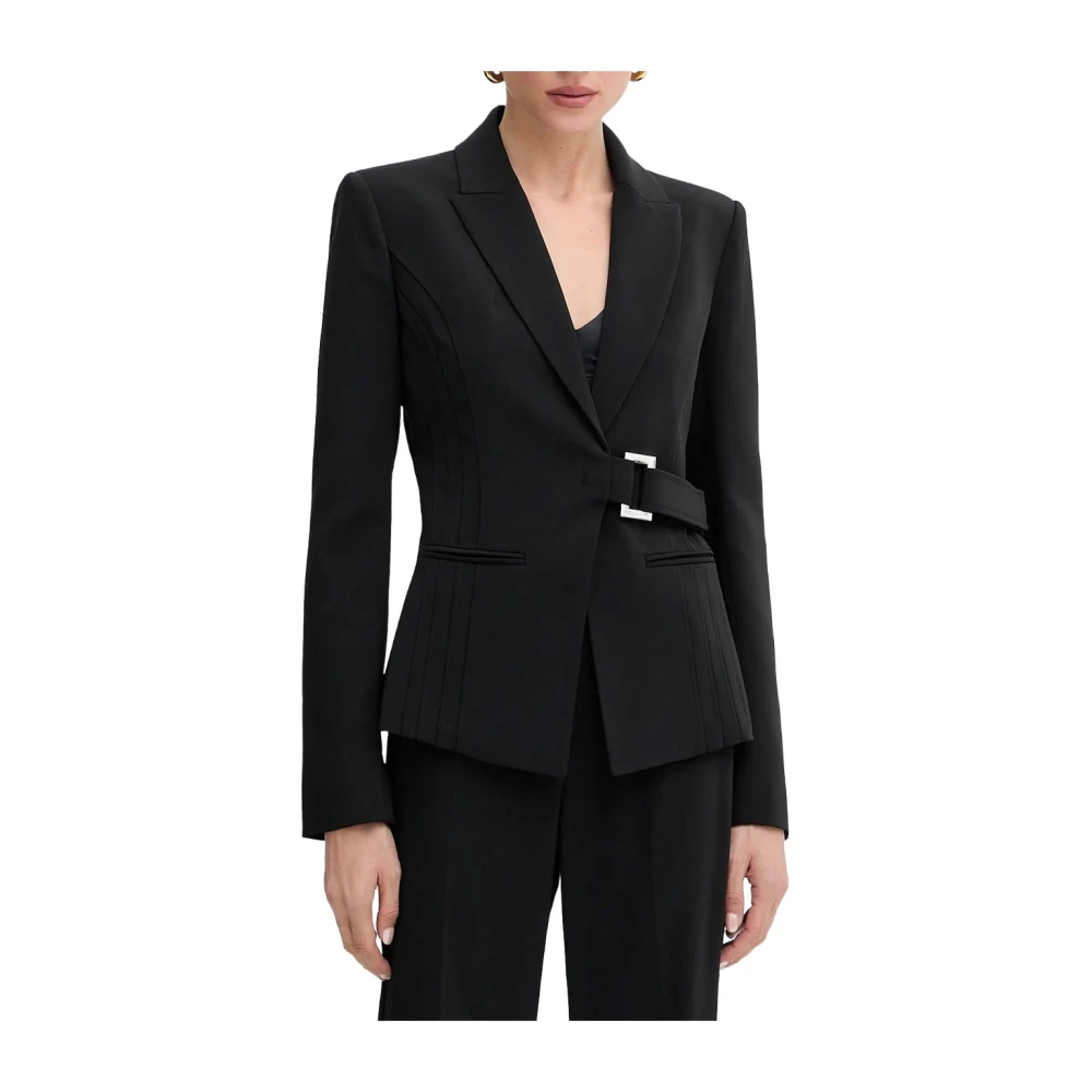Patrizia Pepe Women's Black Blazers, M, Slim Fit Blazer
