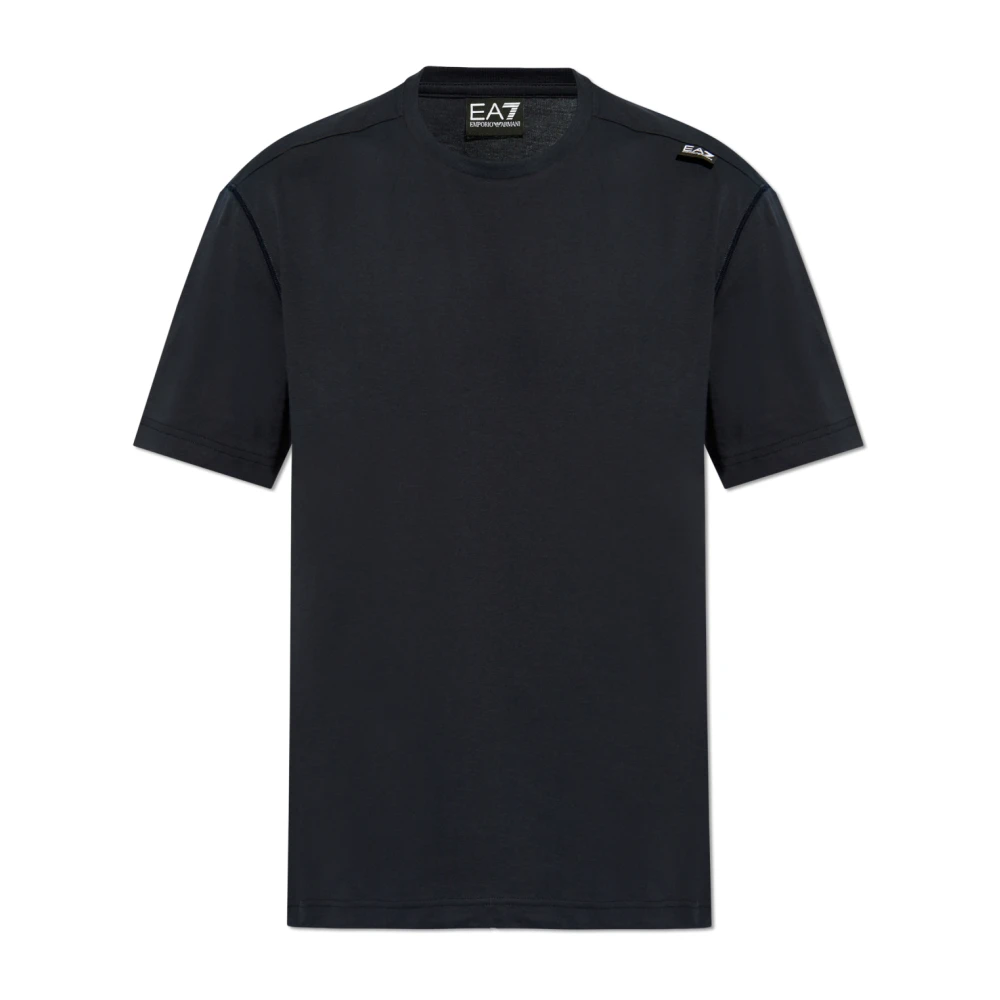 Emporio Armani EA7 T-shirt med logotyp Blue, Herr