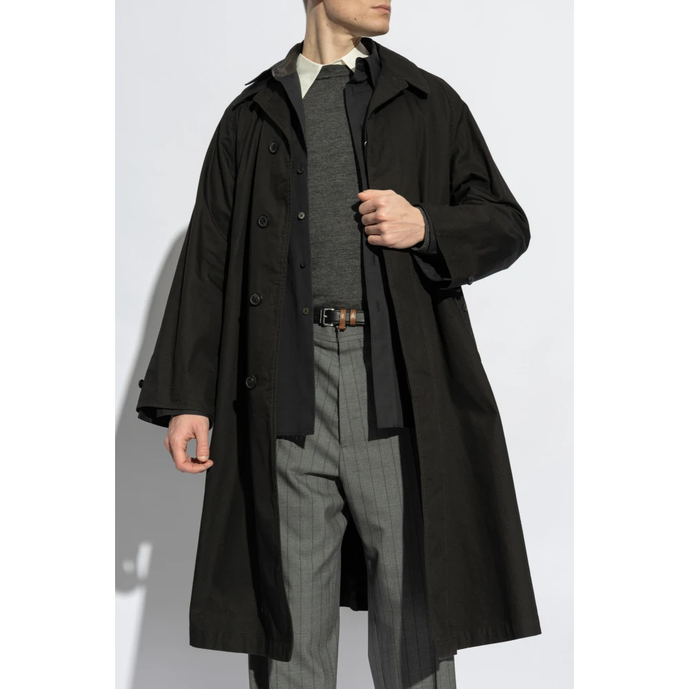 Maison Margiela Katoenen trenchcoat Black Dames