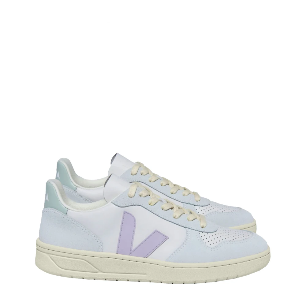 Veja Women's Multicolor Sneakers, 5 Uk, V-10 Leather Trainers