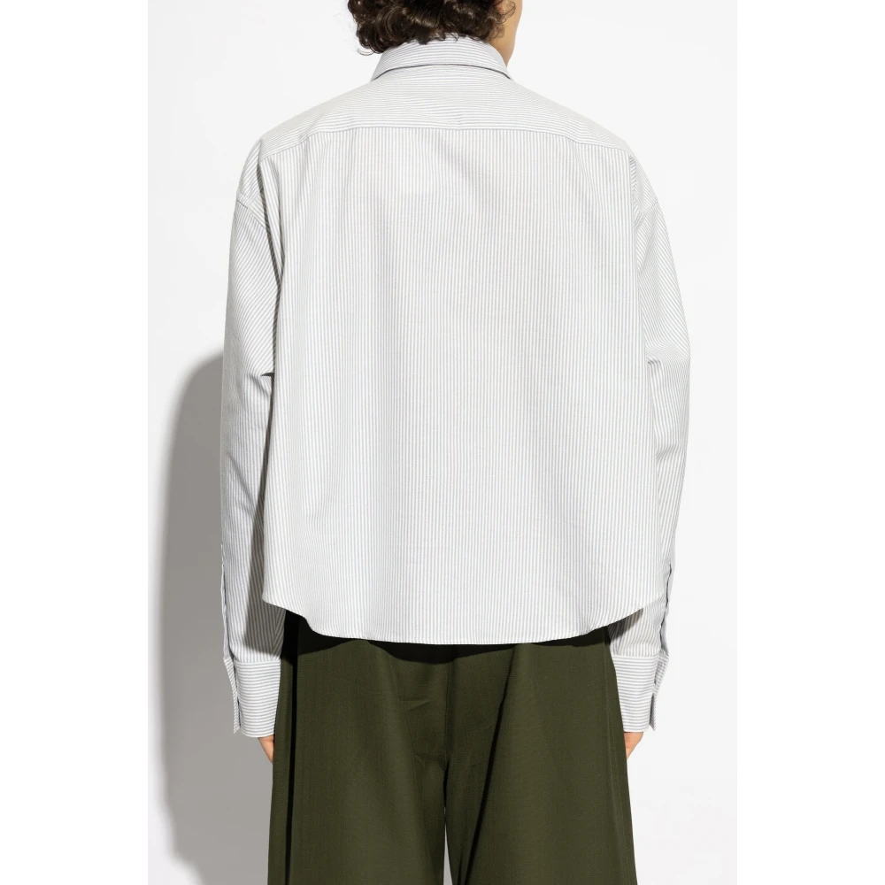 Ami Paris Overhemd met strepen White Heren