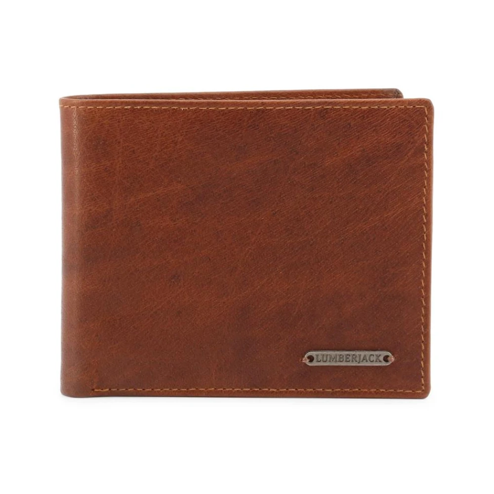 Lumberjack Men's Brown Leather Card Holder With Coin Purse