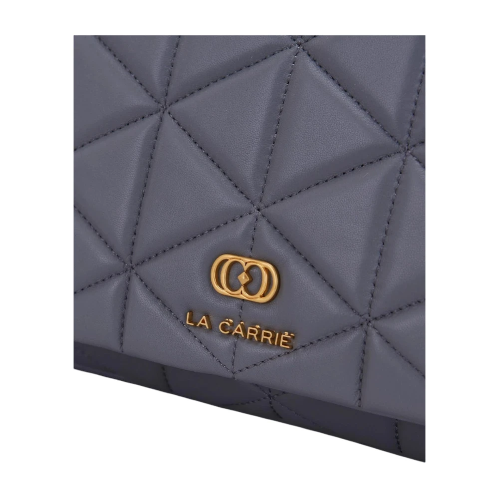 La Carrie Stijlvolle Leren Tas Gray Dames