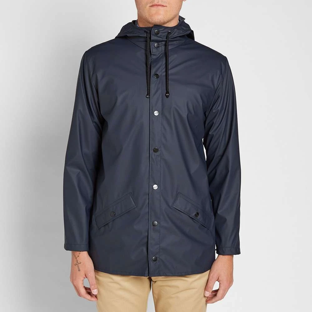 Rains Hedendaagse unisex waterdichte jas Blue Heren