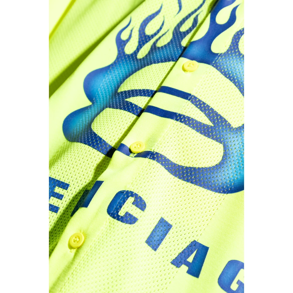 Balenciaga Kortemouwenshirt Yellow Heren