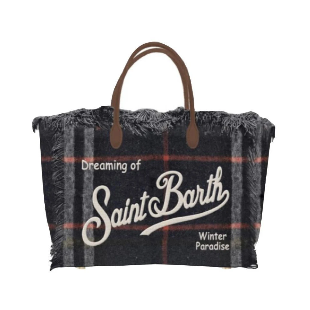 MC2 Saint Barth Tartan Colette Tas Black Dames