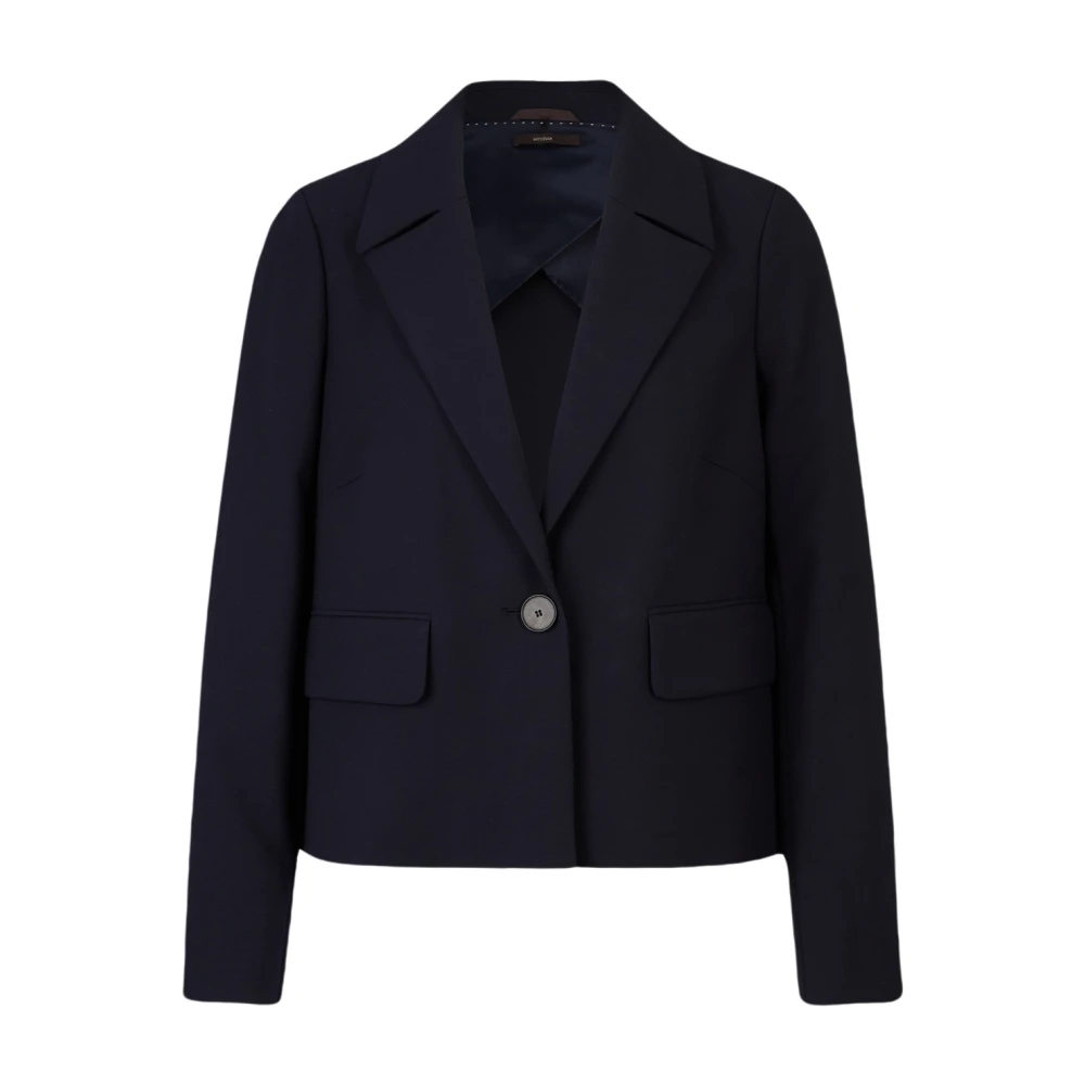 Windsor Crepe Blazer Jas Blue Dames