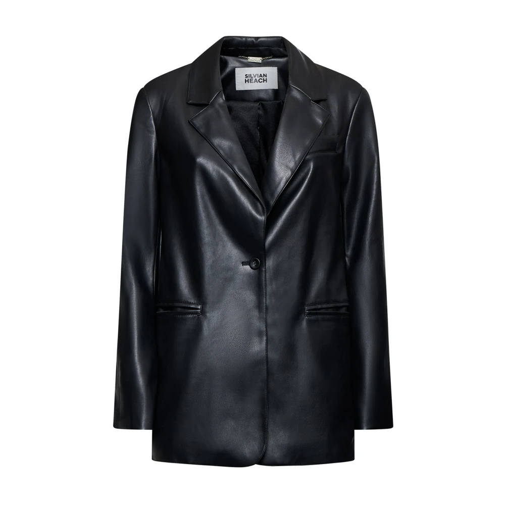 Silvian Heach Mujer Negro Chaquetas, Talla: 2XS
