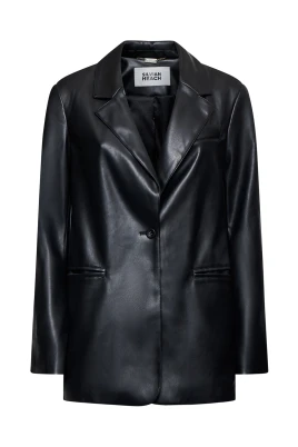 Blazer i skinnande effekt