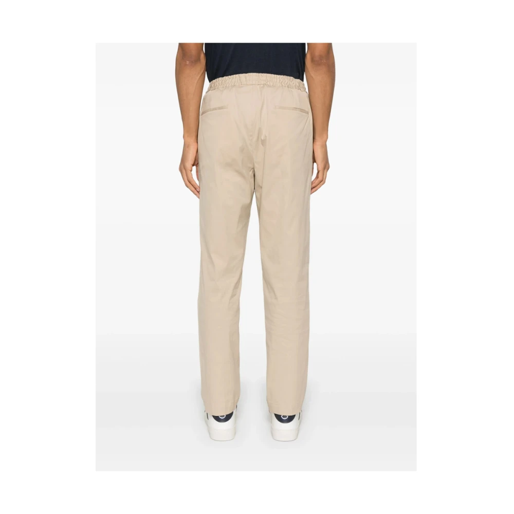 Briglia Beige Elastische Taille Koordbroek Beige Heren