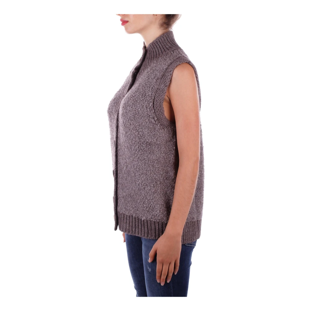 H2O Beige Cardigan Sweater Button Closure Beige Dames