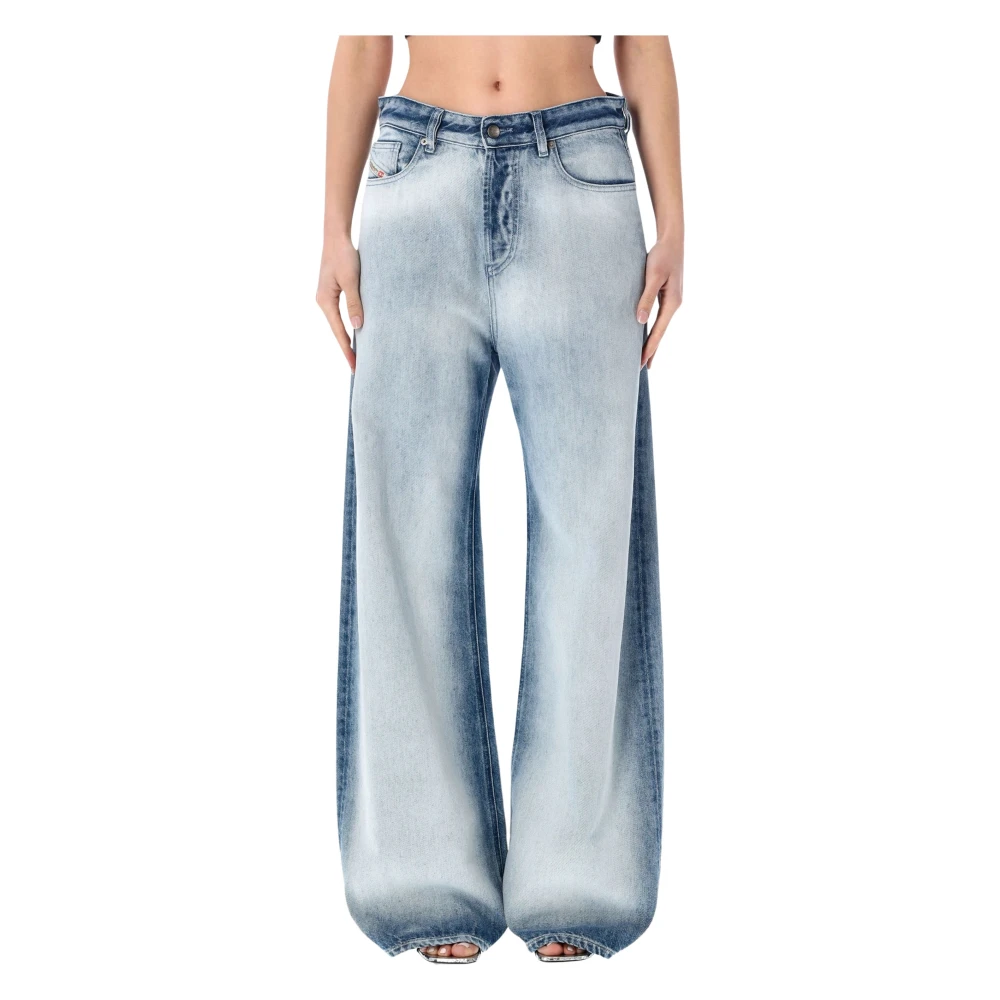 Diesel Women's Blue Wide Jeans, W26, 1996 D-Sire Jeans