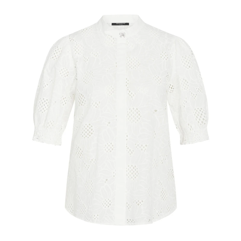 Bruuns Bazaar Vrouwen Woodbinebblarin Shirt Sneeuwwit White Dames