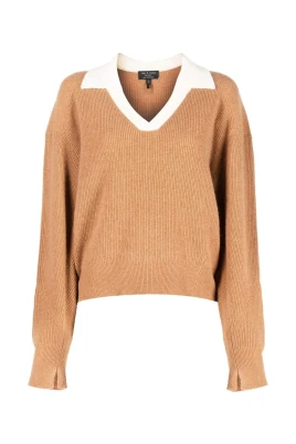 Beige Cashmere Casual Sweater