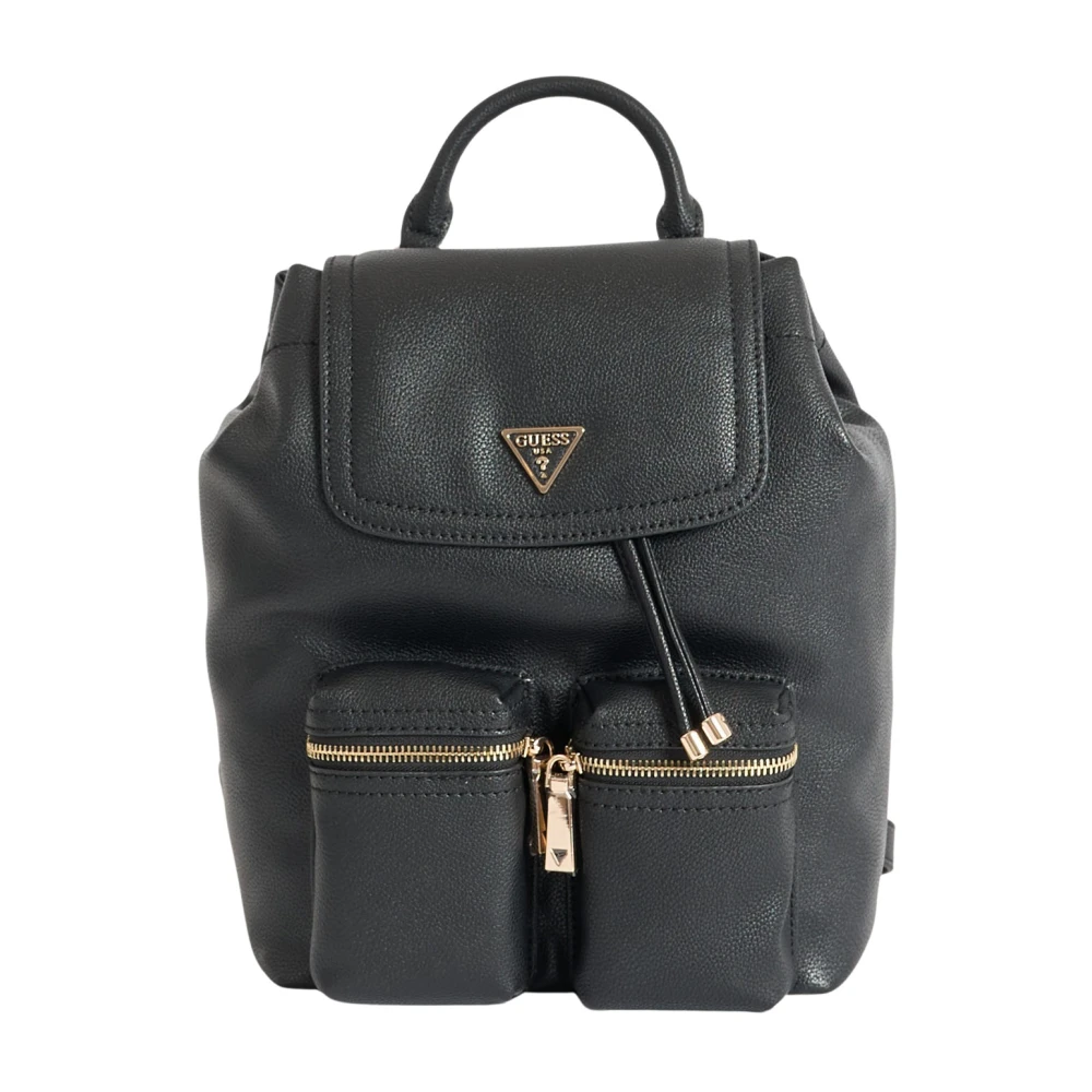 Guess Black Backpacks, Female, One Size, Manhattan Mini Backpack