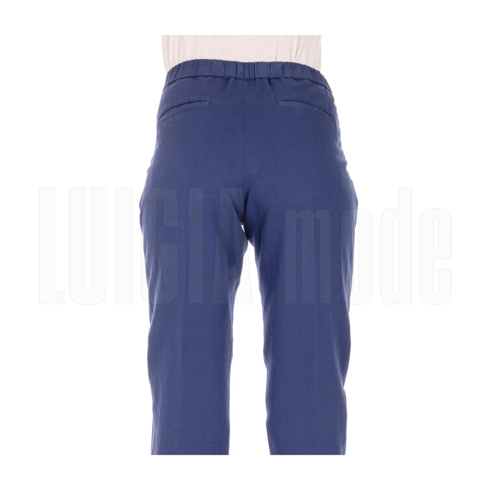 Aspesi Cropped Broek Blue Dames