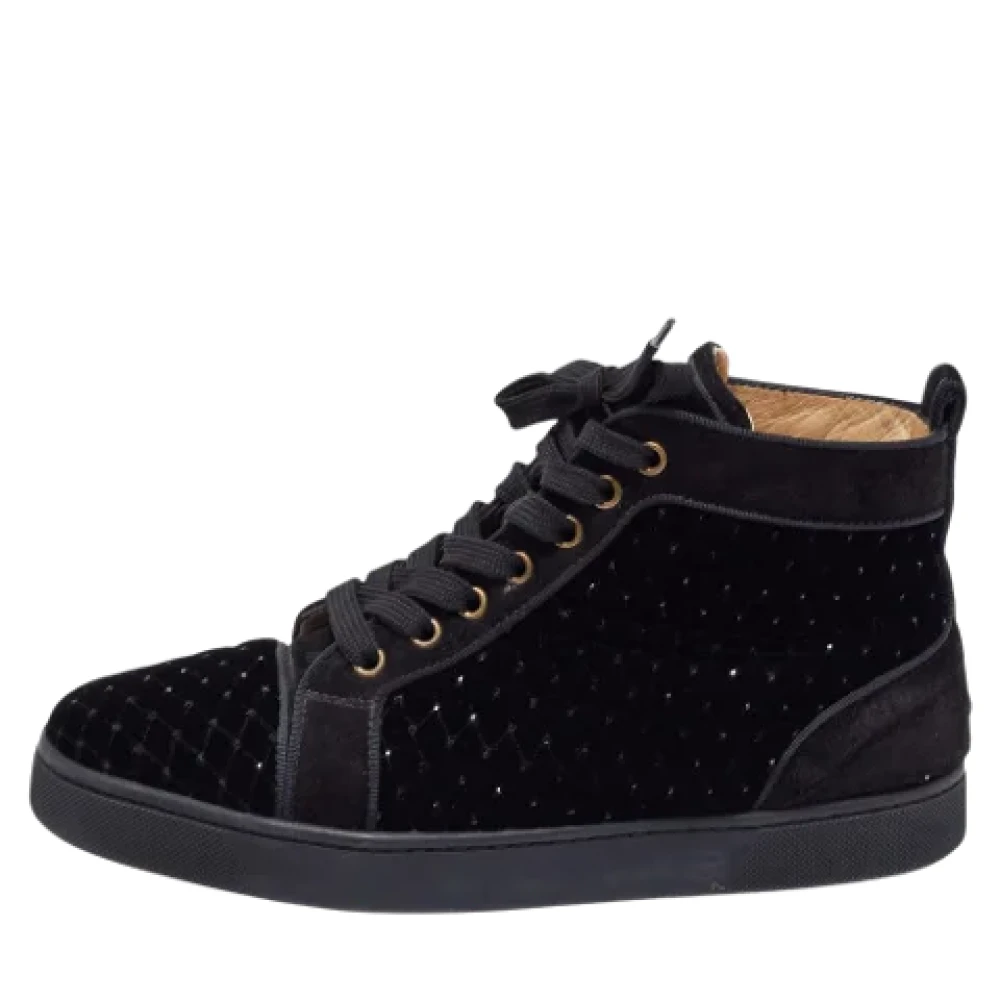 Louboutin sneakers dames discount zwart