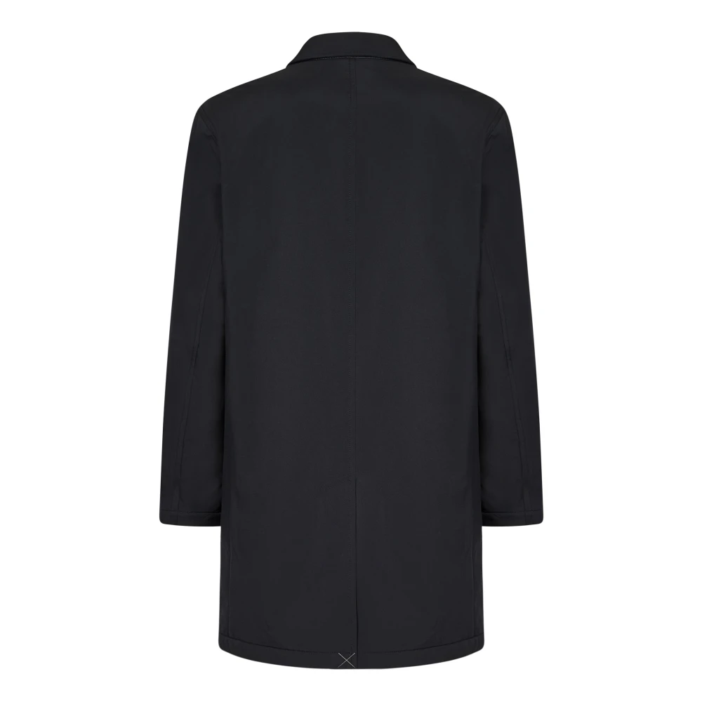 Brioni Middernachtblauwe Wol Kasjmier Jas Blue Heren