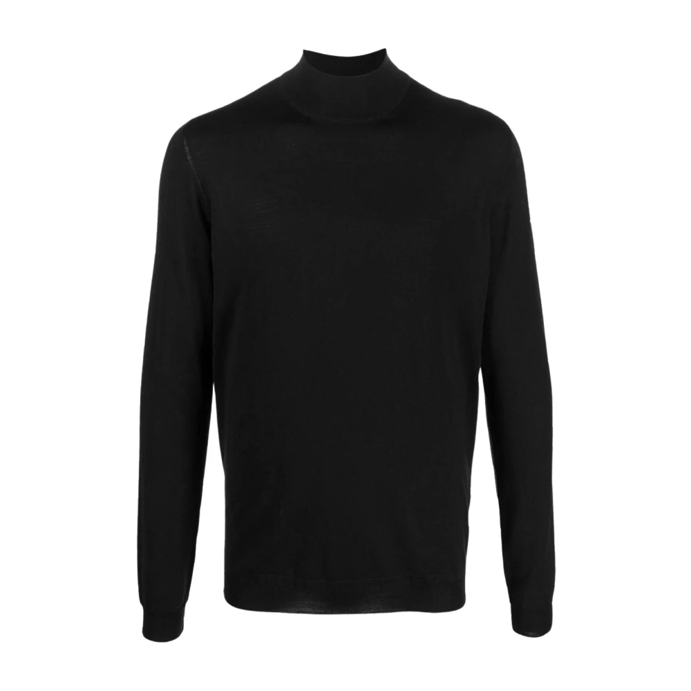 Goes Botanical Wollen Turtleneck Gebreid Black Heren