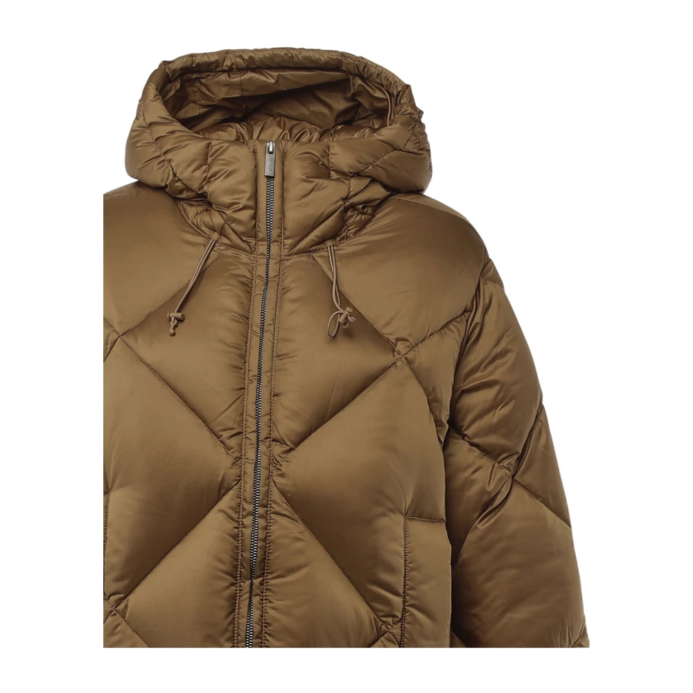 K-way Bruine donsjas met quilten Brown Heren