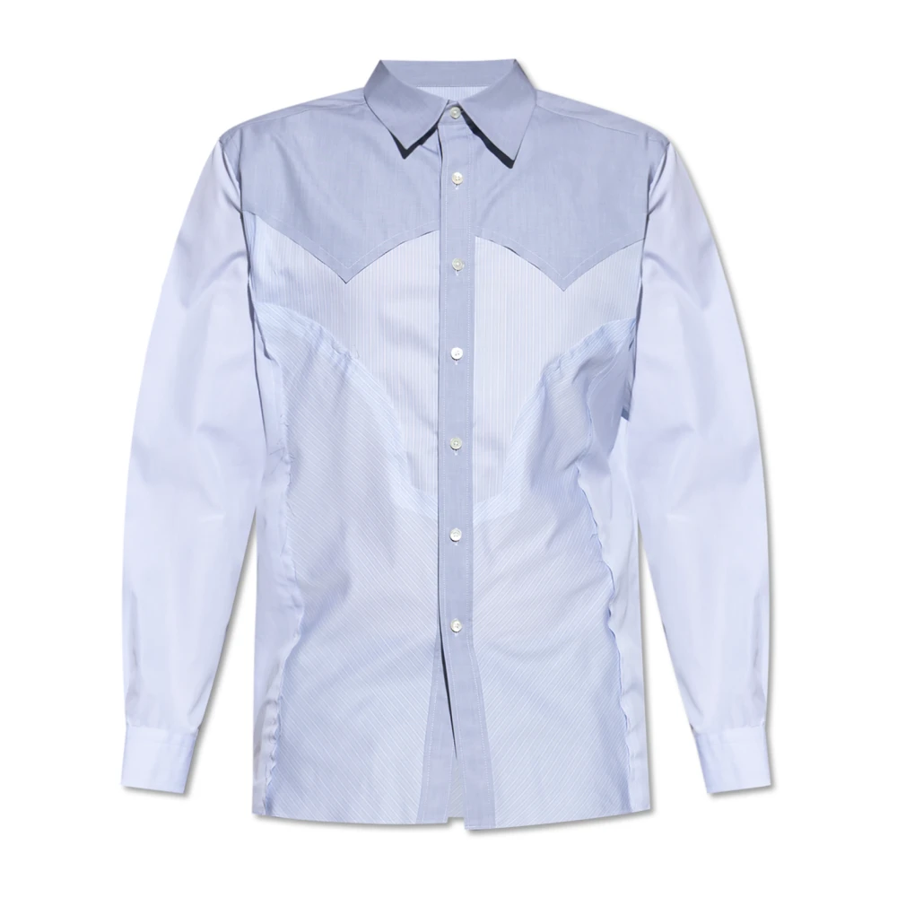 Maison Margiela Men's Blue Formal Shirts, Xl, Cotton Shirt