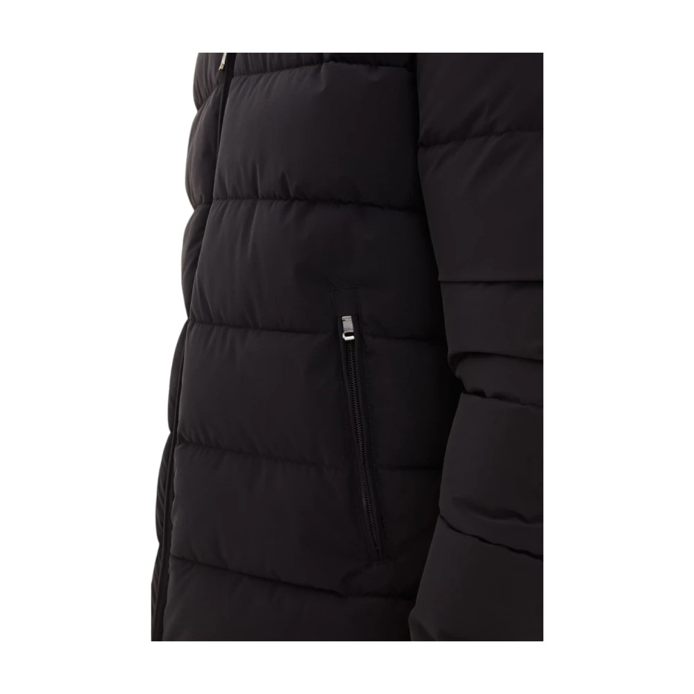 Oscar Jacobson Navy Hooded Puffer Jas Blue Heren