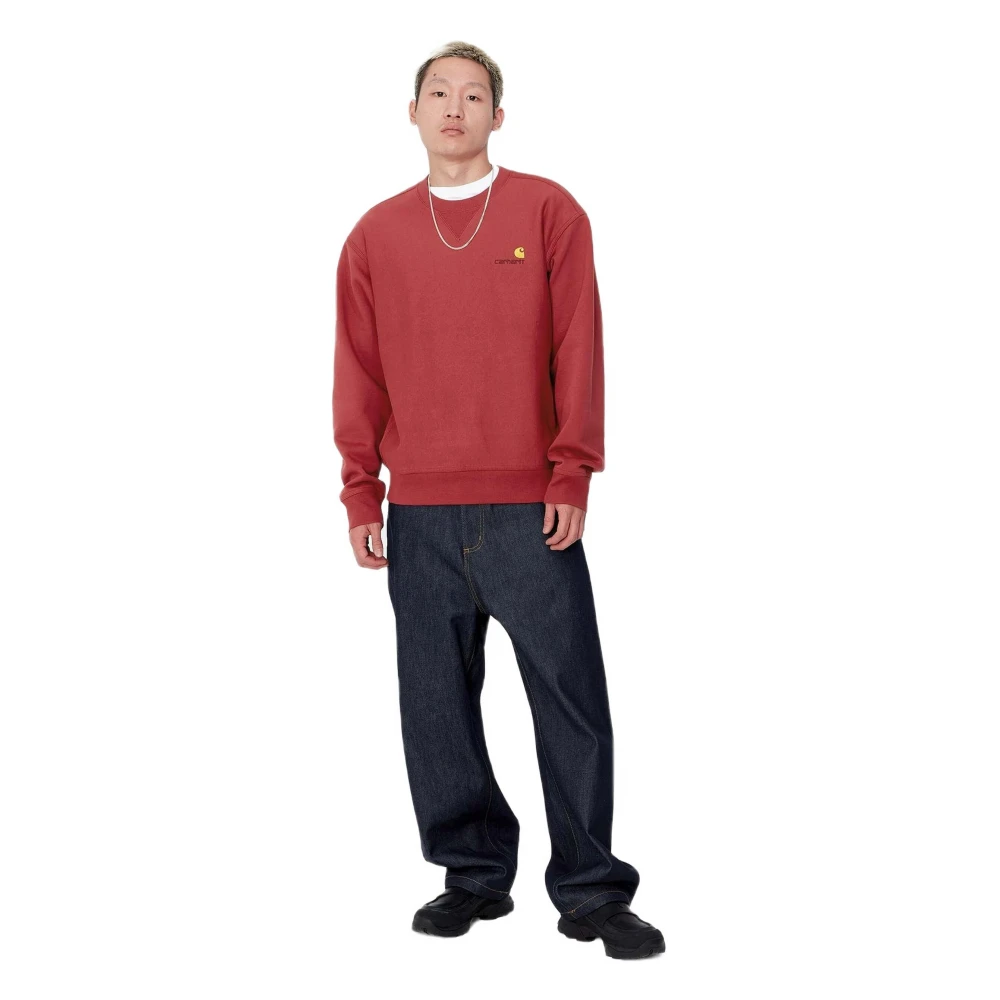 Carhartt WIP Amerikaans Script Hoodie Red Heren