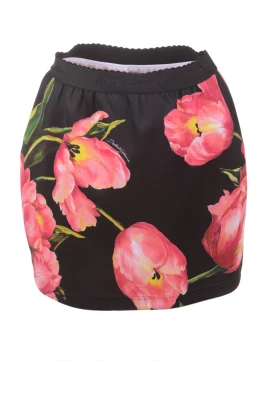 Flowers Mini Skirt