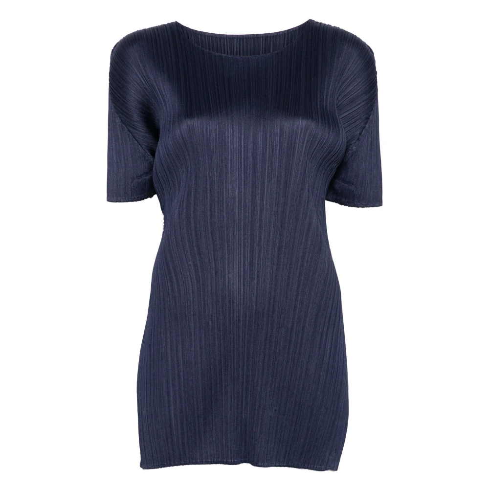 Issey Miyake Elegante Zwarte Jurk voor Vrouwen Blue Dames