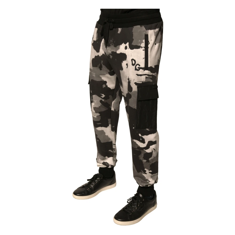 Dolce & Gabbana Camouflage Cargo Jogger Broek Multicolor Heren