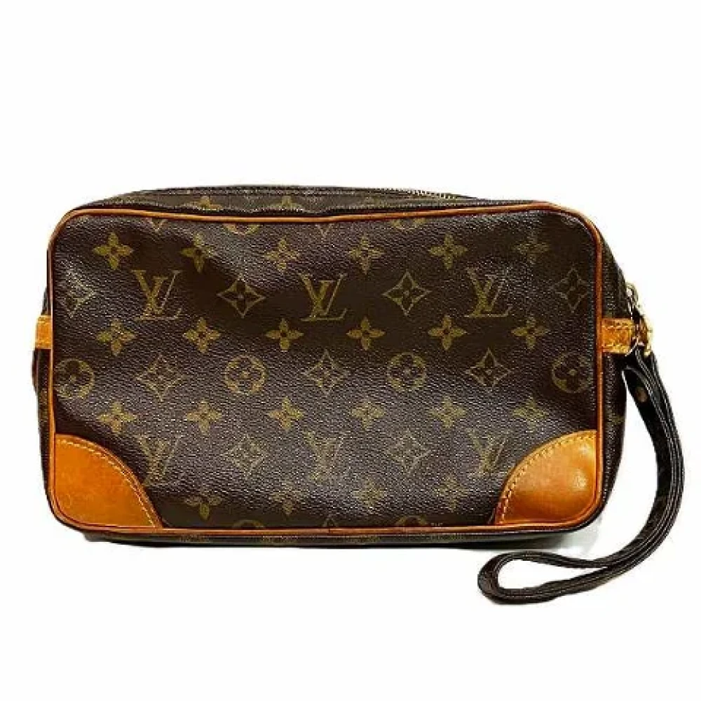 Louis Vuitton Vintage Pre-owned Canvas clutches Brown Dames