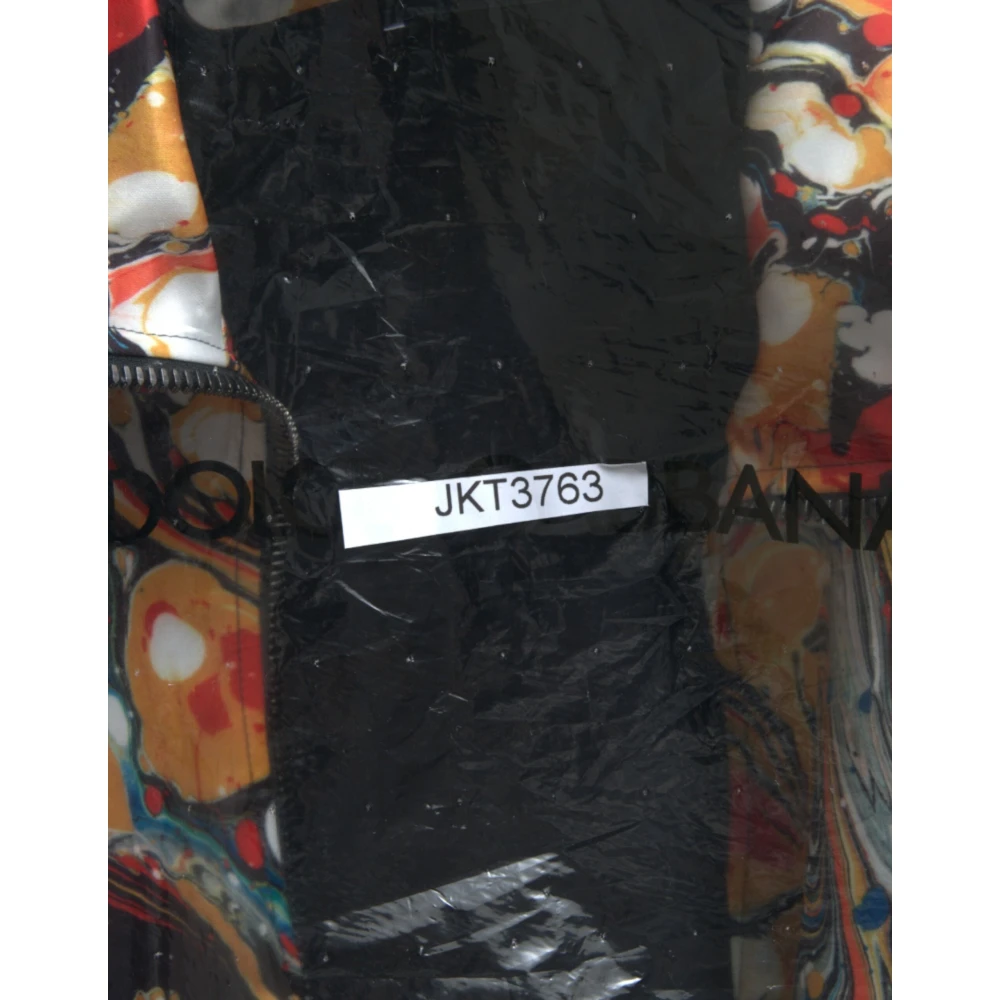 Dolce & Gabbana Kleurrijke Abstracte Bomberjack Multicolor Heren