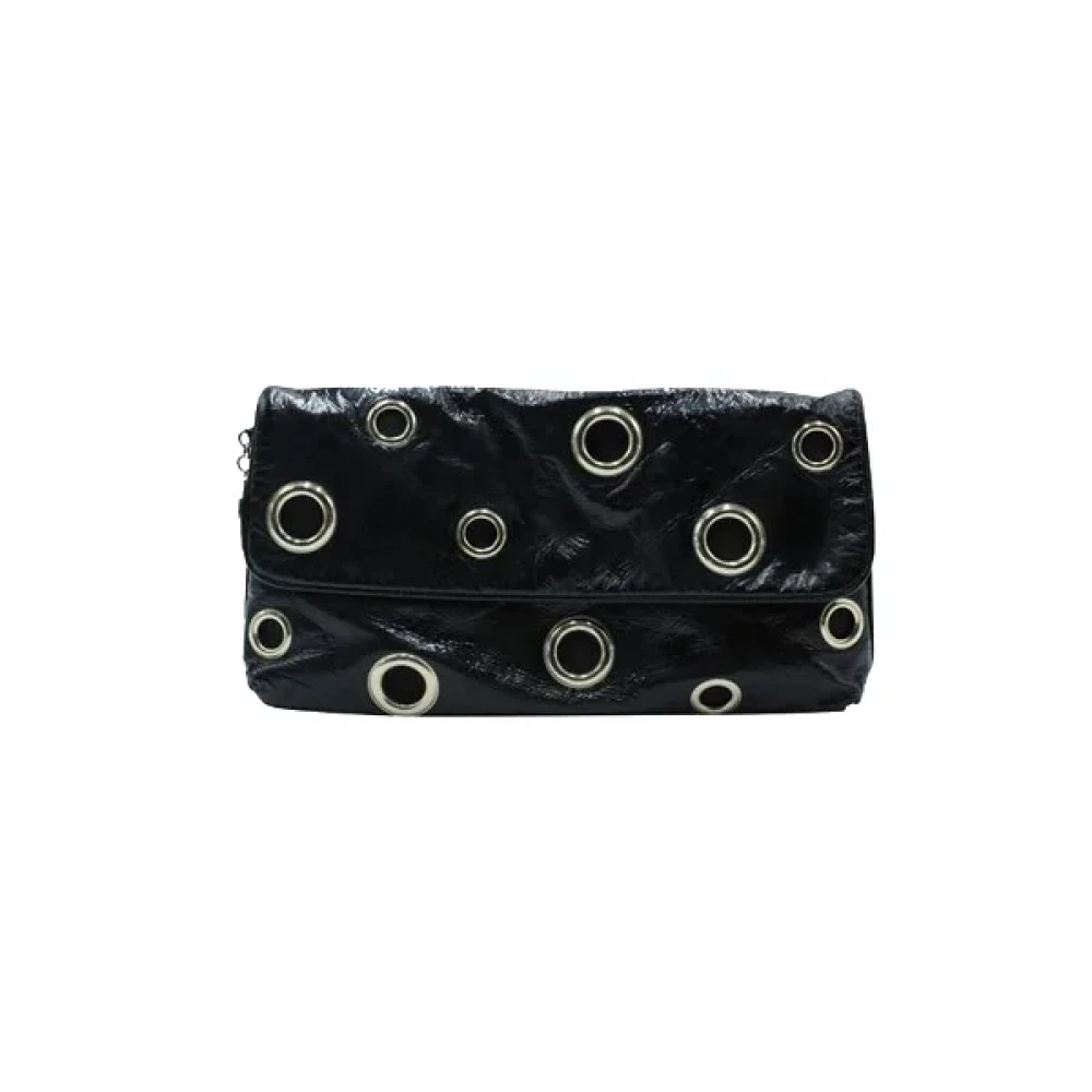 Stella McCartney Pre-owned Polyester clutches Black Dames