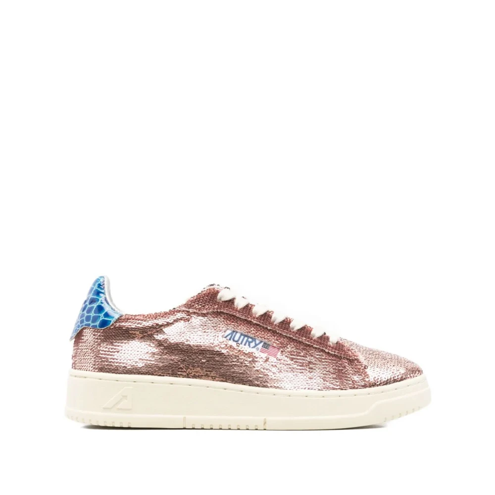 Autry Sparkling Dallas Sneakers Dames Schoenen Roze