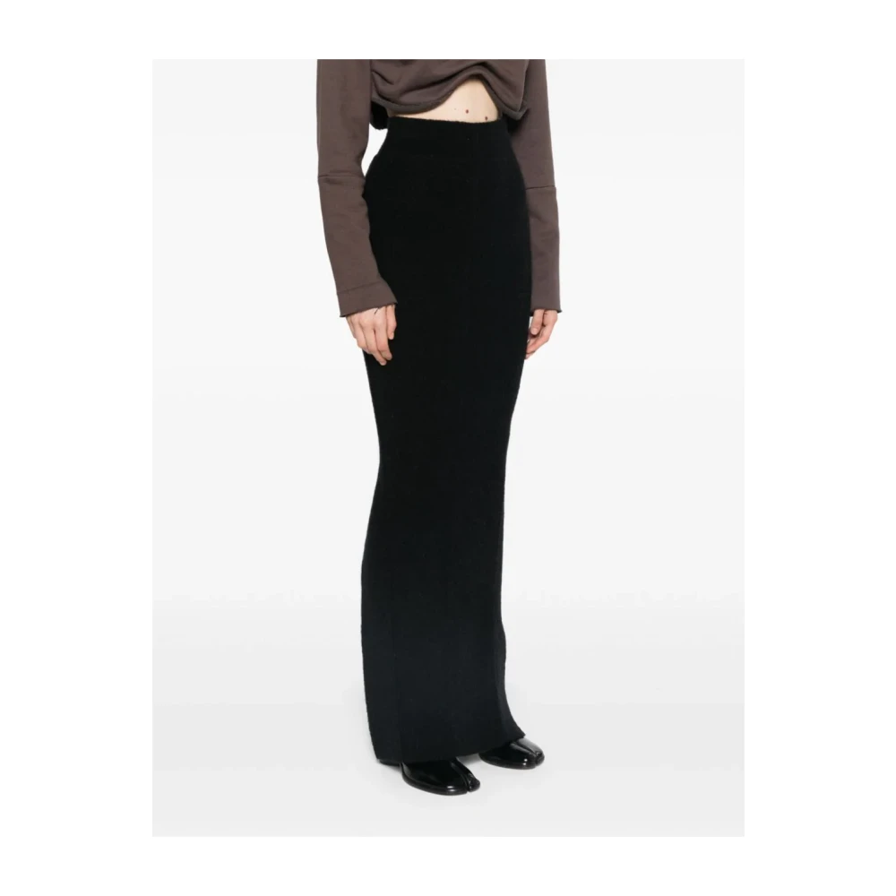 Rick Owens Pillar Rok Black Dames