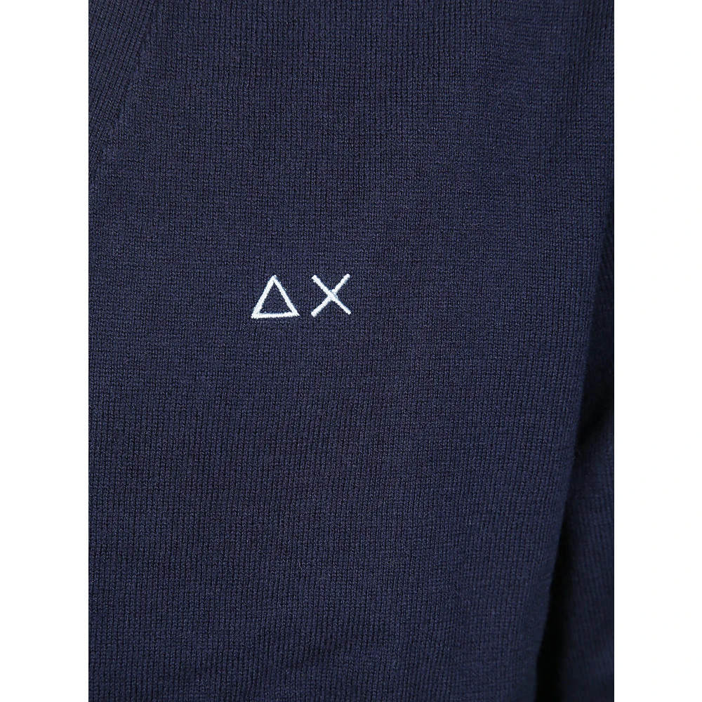 Sun68 Effen Vest Trui Blue Heren