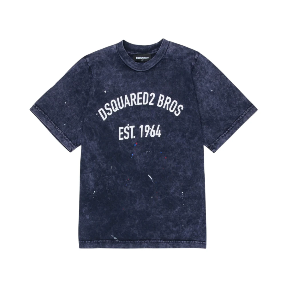 Dsquared2 Boys Blue T-Shirts - Kids Short Sleeve T-Shirts - 16 Y - Kids